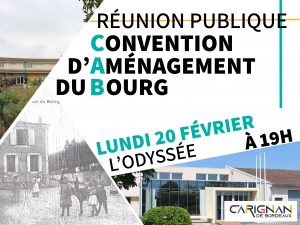Réunion publique - Convention d'Aménagement du Bourg